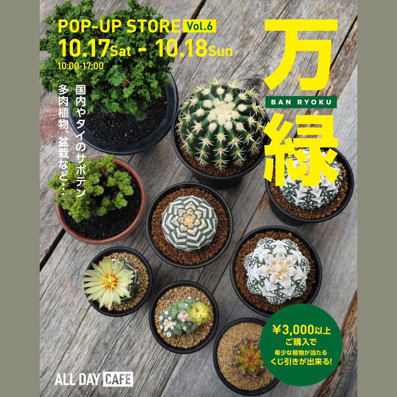 万緑 POP-UP STORE VOL.6