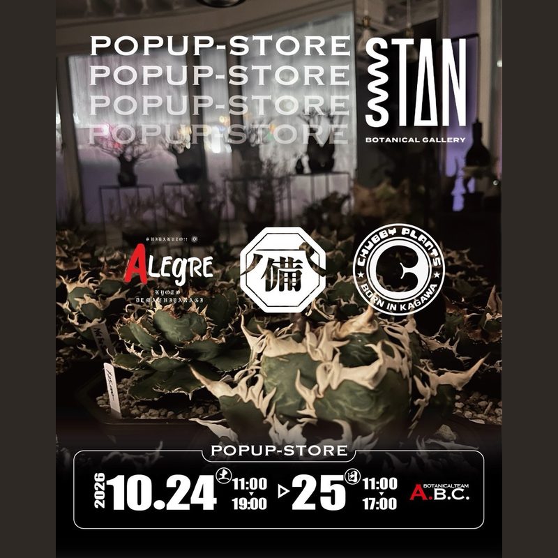 STAN BOTANICAL GALLERY 店内イベント（Team ABC）